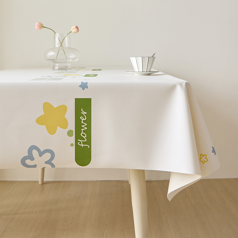 Tablecloth Washable Desk Waterproof Oil-proof Rectangular Tablecloth Coffee Table Mat Tablecloth-image-1100725815
