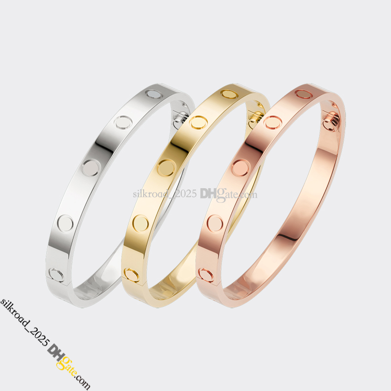 Bracelet de créateur de bijoux pour femmes, bracelet à vis pour amoureux, bracelet en acier titane plaqué or, ne se décolore jamais, non allergiq