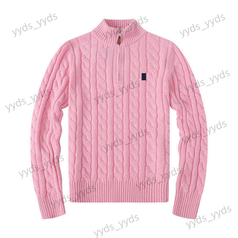 Mens Designer Polo Hoodie 2025 Sweater Flce Women Knitted Thick Half Zipper High Neck c Knit Knitting Hoody Hooded Sweatshirt Jumpers Cotton Swea