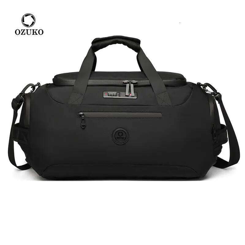 Designer Luxury Ozuko Bagsmart Sacs à main de grande capacité Carry Lage Sacs Men Business Duffel épaule en plein air Week-end imperméable Sac