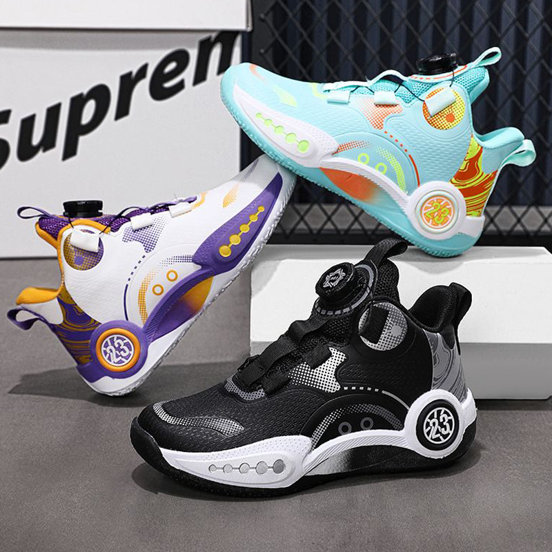 Chaussures de basket-ball pour enfants 2025 Chaussures de sport pour garçons grands garçons Chaussures de course non glissantes Trainers de la pr