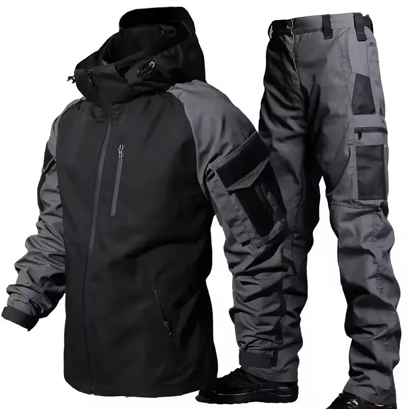 Ensembles d'étanchéité tactique pour hommes porteurs de combat de combat résistant à l'usinage multi-poches uniformes AirSoft Camping Randonnée T