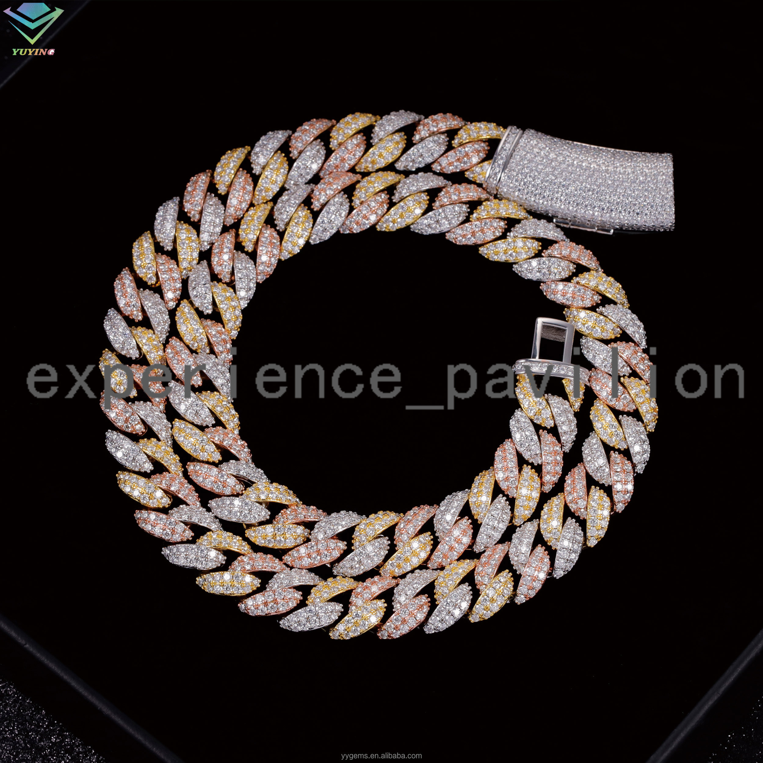 Iced Out Hip Hop 6mm-13mm VVS Moissanite Diamond S925 Sterling Silver Cuban Link Chain for Fashion Necklace Jewelry