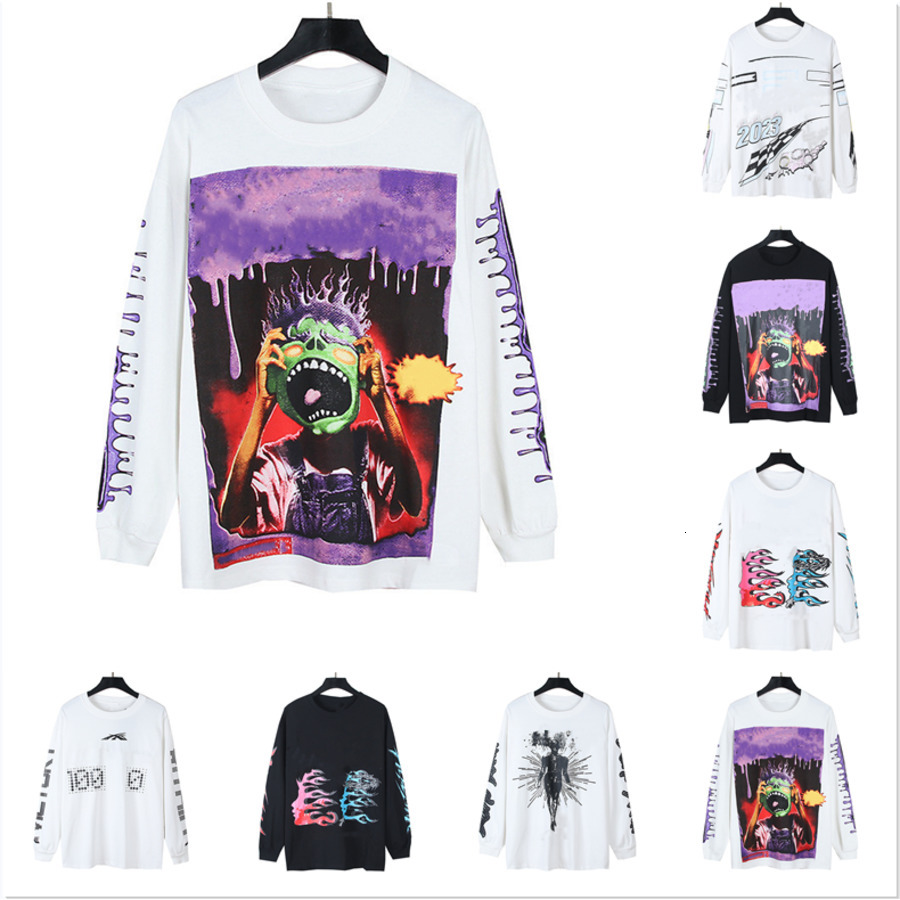 Wholesale Mens Sweatshirts Hoodies Pullover High Quality Letters Pattern Printing Long Sleeve Hip-hop Street 20 Colours