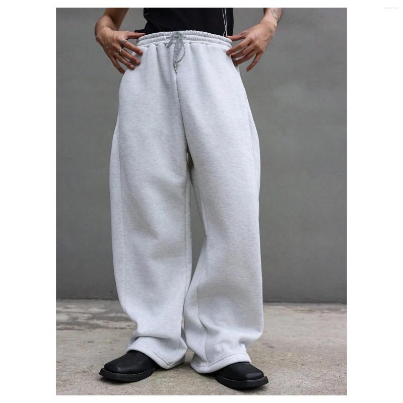 Men's Pants Autumn Sweatpants Fashion Classic Solid Casual Drawstring Elastic Waist All-Match Style Loose Comfy Sports
