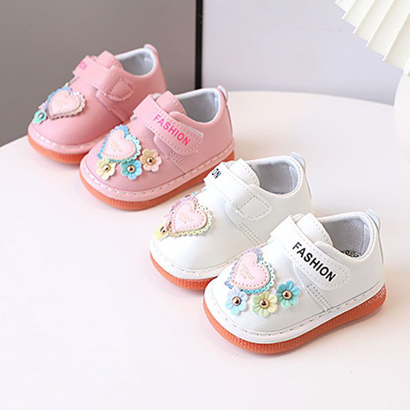Petites enfants filles chaussures grinçantes pour le nourrisson beau design en bas âge enfant girl fille de marche chaussures de marche