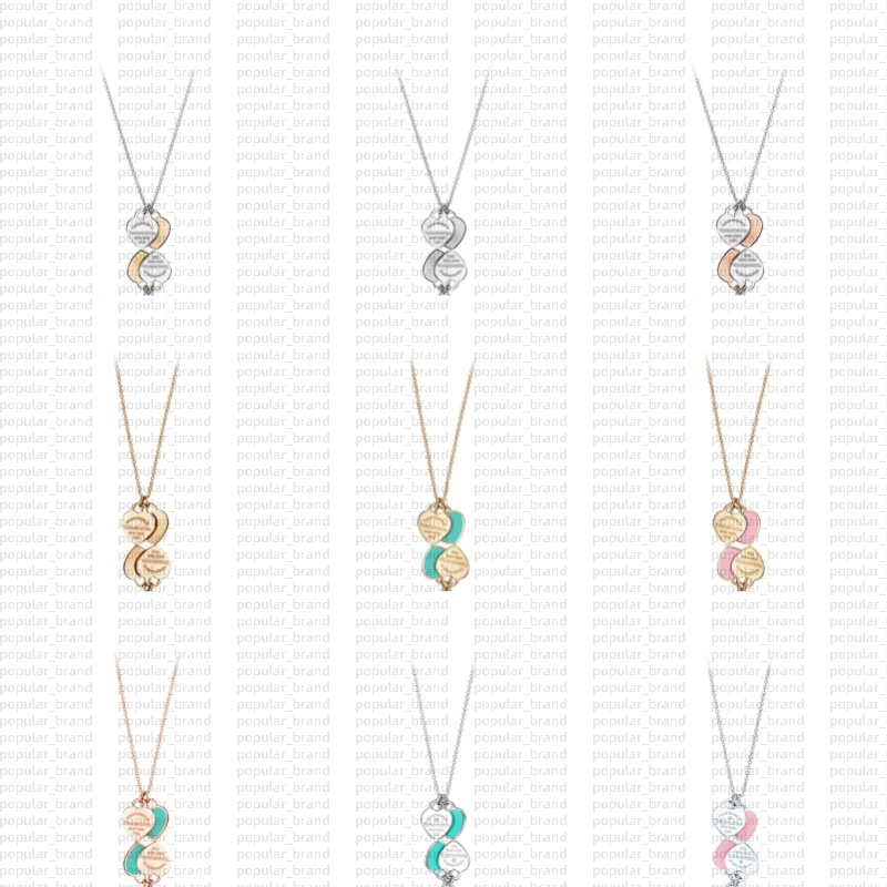 Heart Necklace Brand Designer Necklace Heart Stainless Steel Necklace Gold Silver Necklace Women High Quality