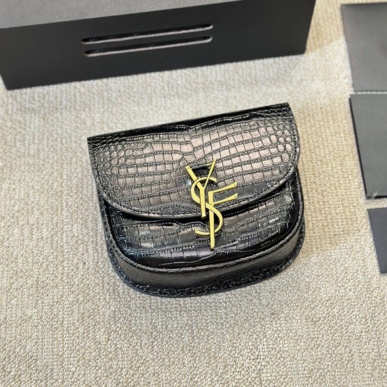 10a Designer bag Luxury shoulder bag handbag Fashion glossy crocodile pattern embossed cowhide saddle bag crossbody single Evening Bags Premium Craf