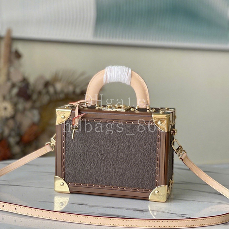 Mirror Quality Designer Bag Petite Valise Handbag Fashion Camera Box Luxury Crossbody Bag Shoulder Bag Top Handle Bag 22.5cm with box LP15A1