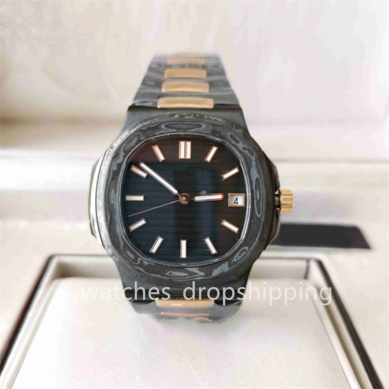 DIW Factory Mens Watch Designer Watches montre 40.5mm 5711 Diw Carbon Fiber Men watch Mechanical Automatic CAL.324SC Movement Men's Wristwatche