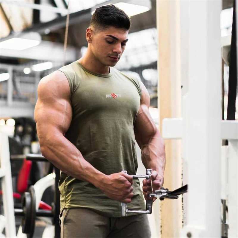 Muscleguys Broad Shoulder Vest Mens Sleeveless Slim Fit Summer Cotton Elastic Sports Fitness Short Sleeve Base Layer Vest T-shirt X250821