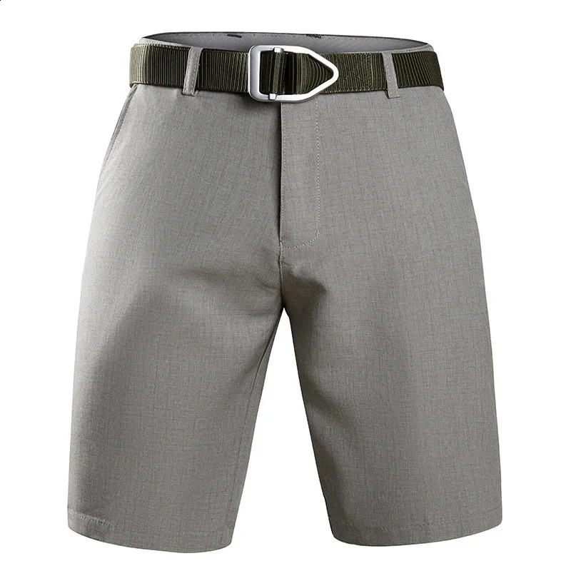 Mens Business Casual Short Suit Pants Cotton Linen Shorts Male Summer Breathable Solid Colors Trousers Fitness Streetwear 250813