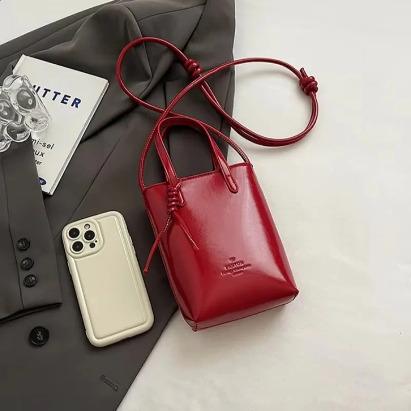 PU Leather Mini Crossbody Bag for Women Korean Fashion Shoulder Bags Female Simple Retro Handbags and Purses 250818