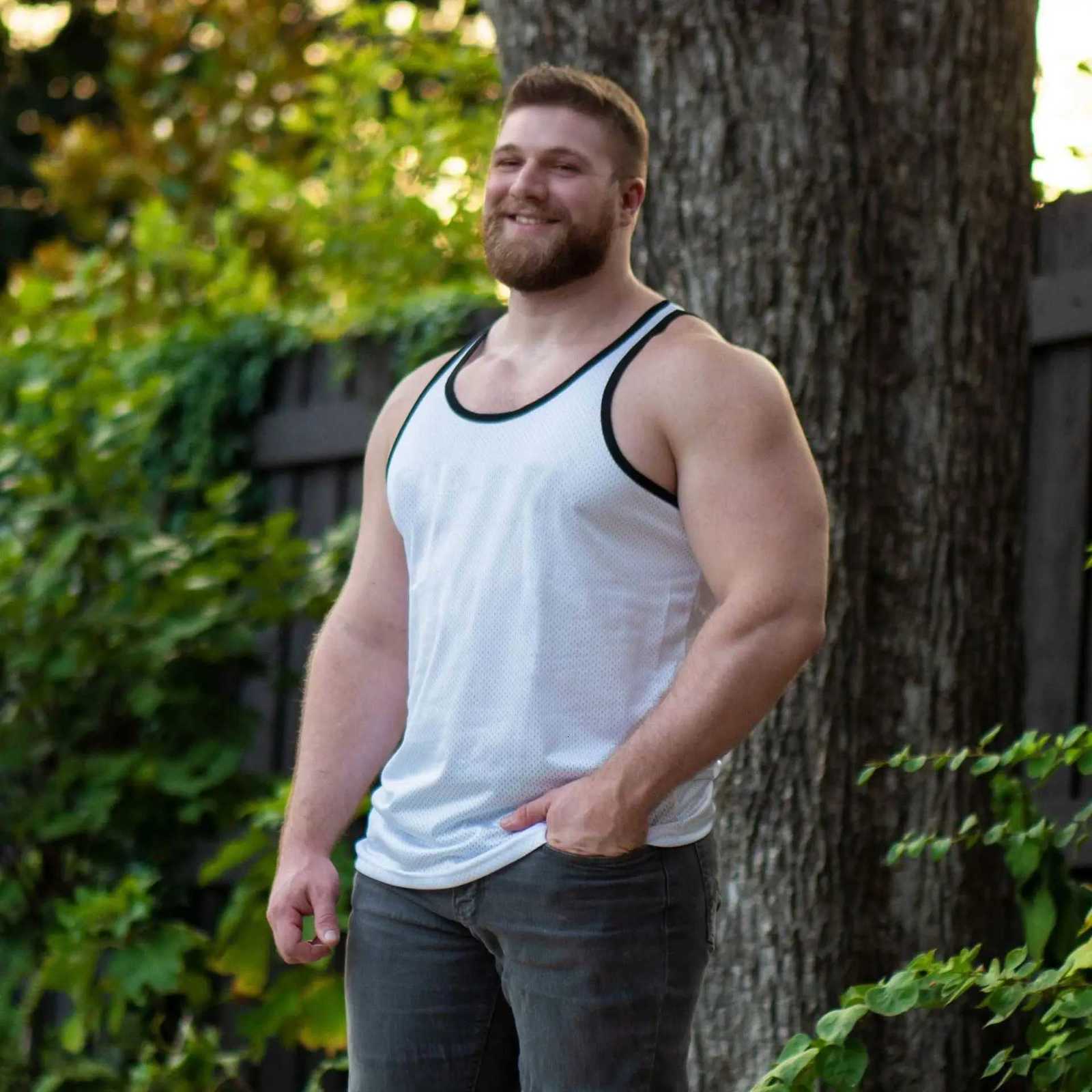 Summer Mens Gym Tank Top Fitness Training Clothing Quick-drying Loose Bodybuilding Sleeveless Shirt Men Fashion Basketball Vest X2508211