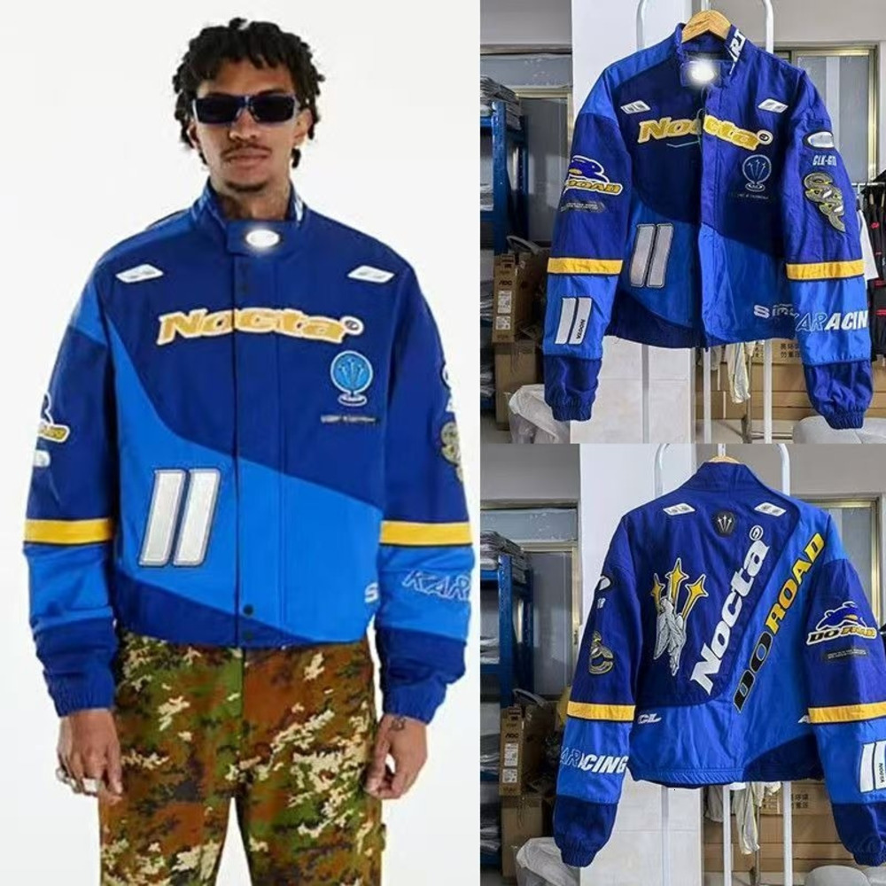 2025 Nouveau costume de course Nocta Vestes Designer Car Motorcycle de voiture Vintage Vintage Coton Coat Collier Collier Collier à la ferme