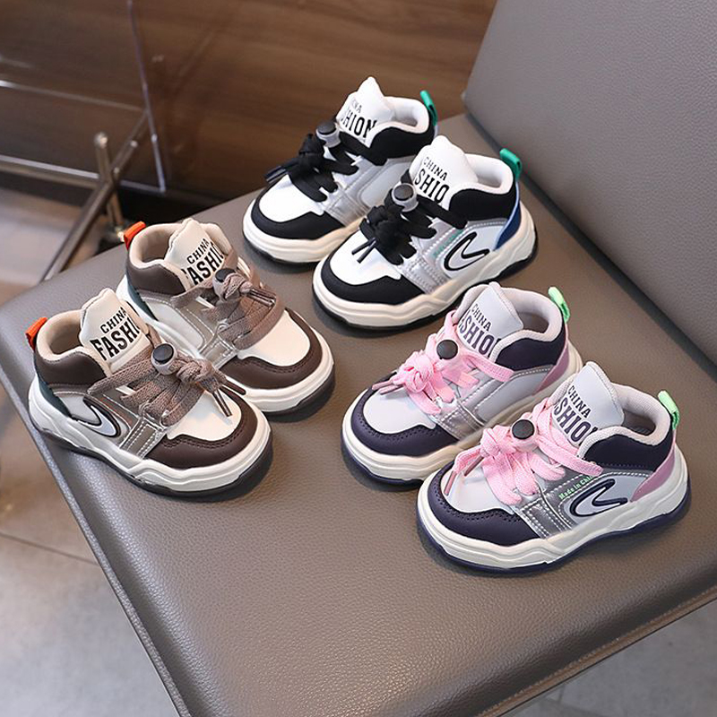 Garçons et filles mode baskets décontractées pour enfants chaussures de running chaussures de basket-ball salon