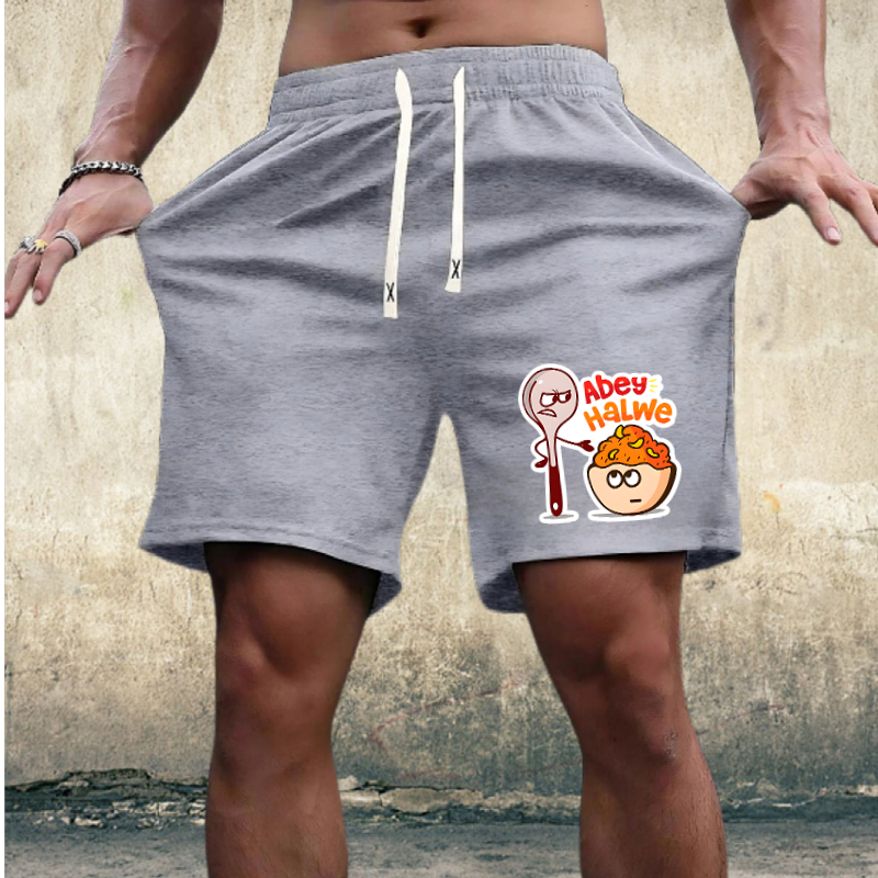 1337 Summer en gros personnalisable grande taille Chorte-traits en tricot élastique décontracté pour hommes pantalons boxer à houllon médian-jume