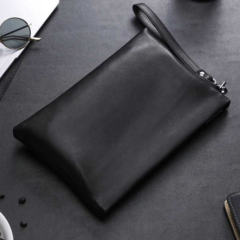 2025 SENOFAN Clutches Bag Men Envelope Bag Handbag Genuine Leather Sheepskin Wallet Pouch Male Clutch Business Phone Bag Male Z250821