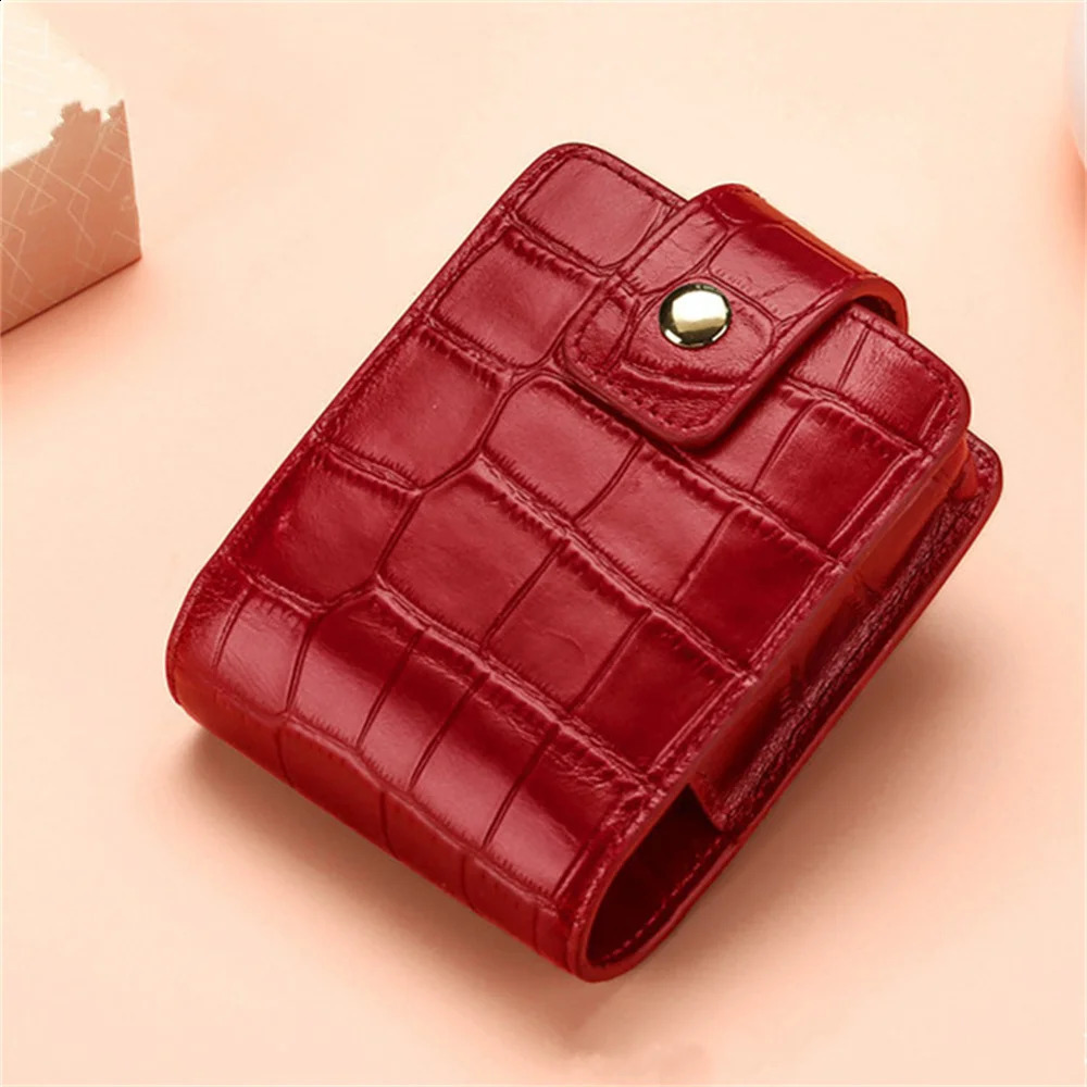 PU Leather Lipstick Bag Women Travel Cosmetic Bag with Mirror Small Makeup Storage Bags Portable Mini Toiletry Organizer Pouch 250818