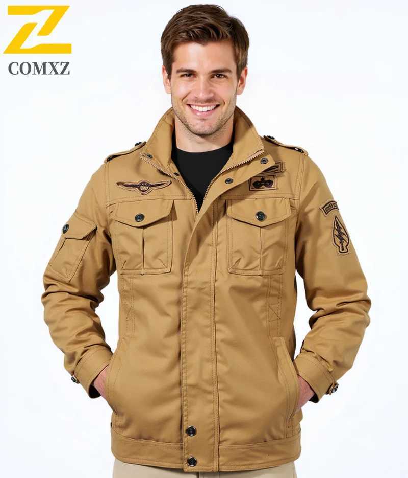 2025 Mens Jacket Fashion Trend Workwear Vintage Coat Winter Warm Windproof Casual Outerwear Military Jacket Pilot W250821