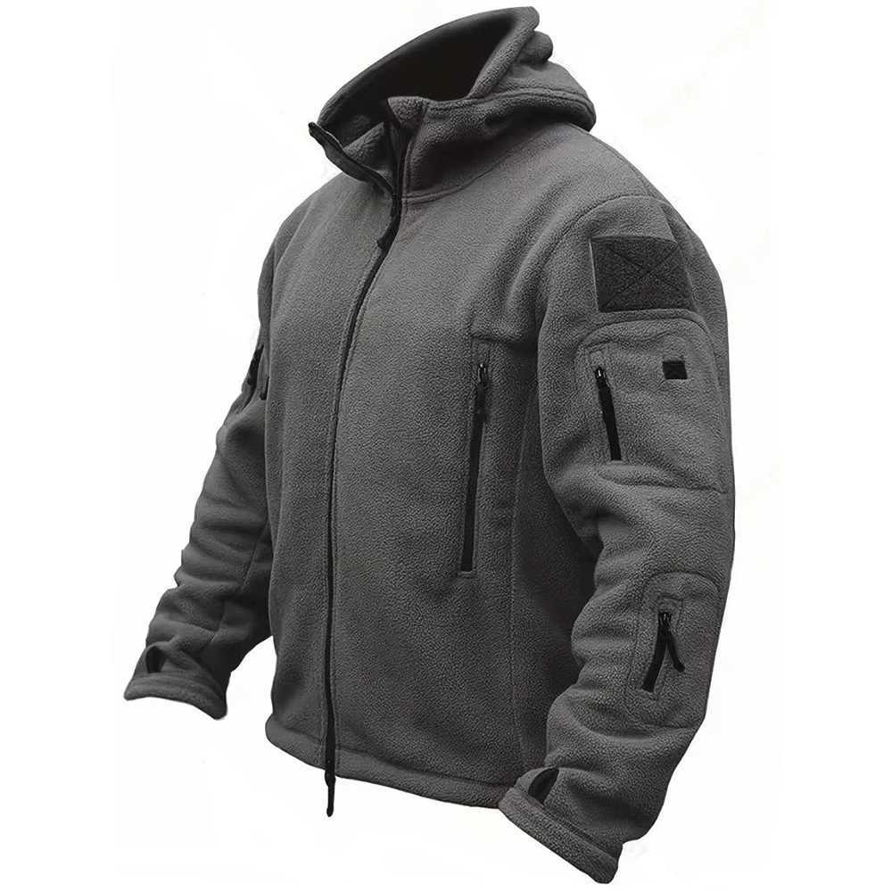 Men US Military Winter Thermal Fleece Tactical Jacket Outdoors Sports Hooded Coat Military Softshell Hiking Outdoor Army Jackets W250821
