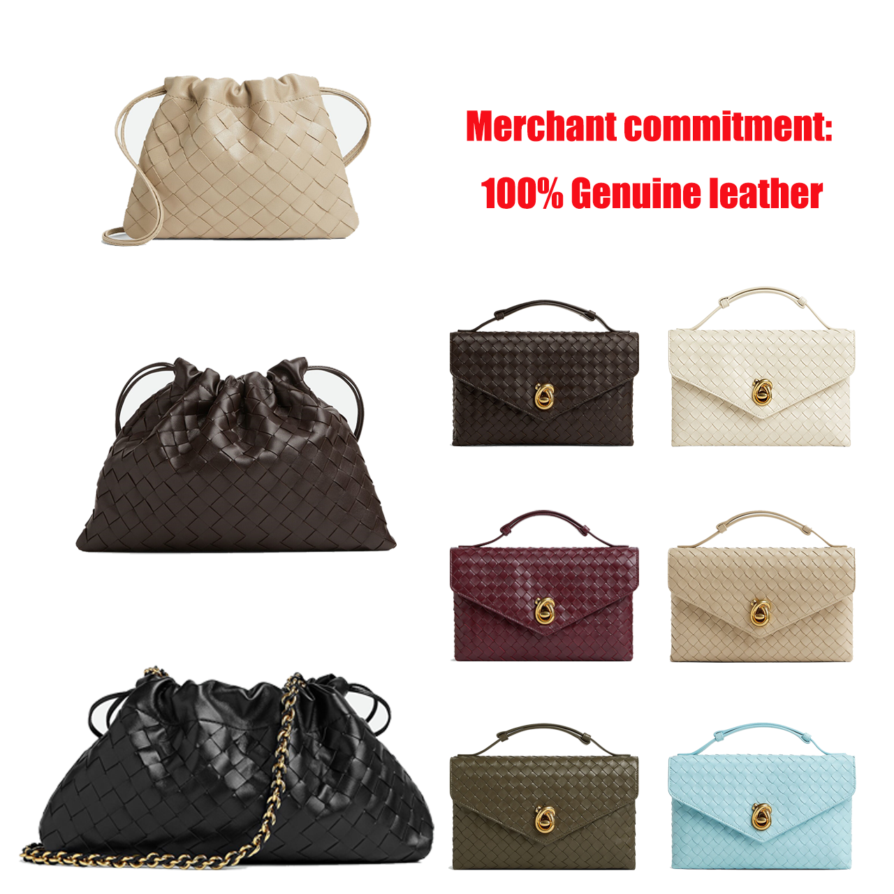 Womens Drawstring Dustbag Notte cloud bag Luxury Designer bags tote chain Shoulder Bag fashion woven Clutch bag Knot Lock crossbody bag leather hand