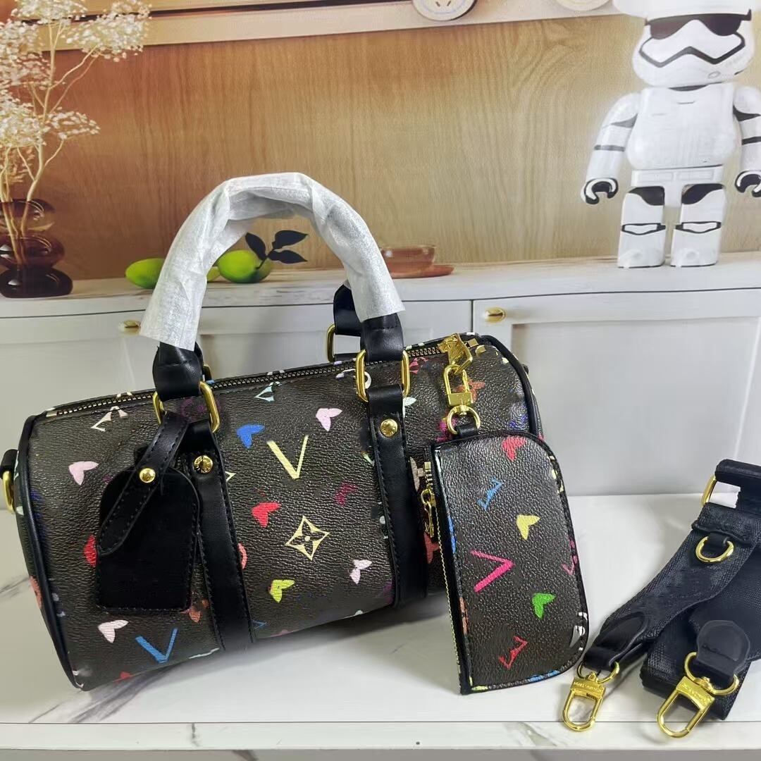 Top quality designer Nano pillow handbag 25cm Tote Bag Emed leather crossbody Shoulder Boston bag With Coin Purse 2 piece set