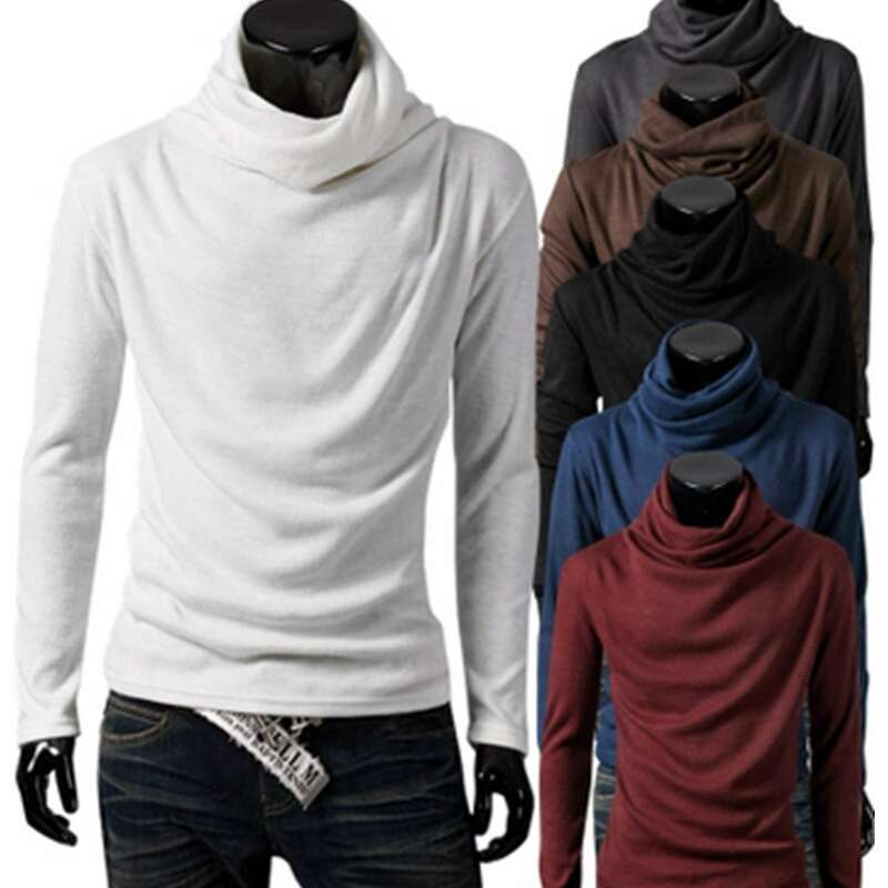 Collier de pile de mode masculine T-shirt à manches longues de style coréen B5