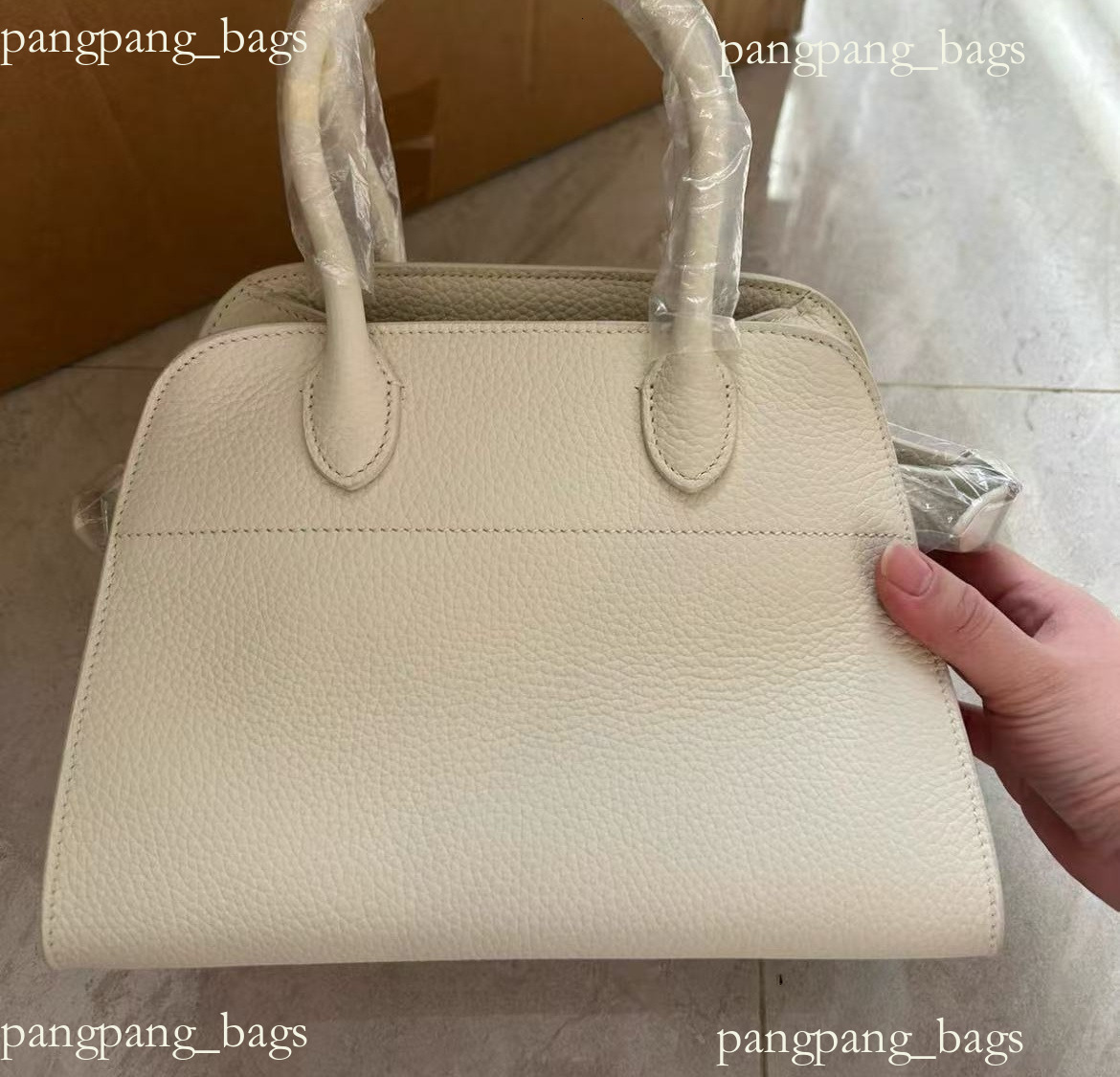 Designer bag Margaux row totes suede bag large capacity handbag park handbag leather luxury womens designer Camdem flat shoulder strap closed 94