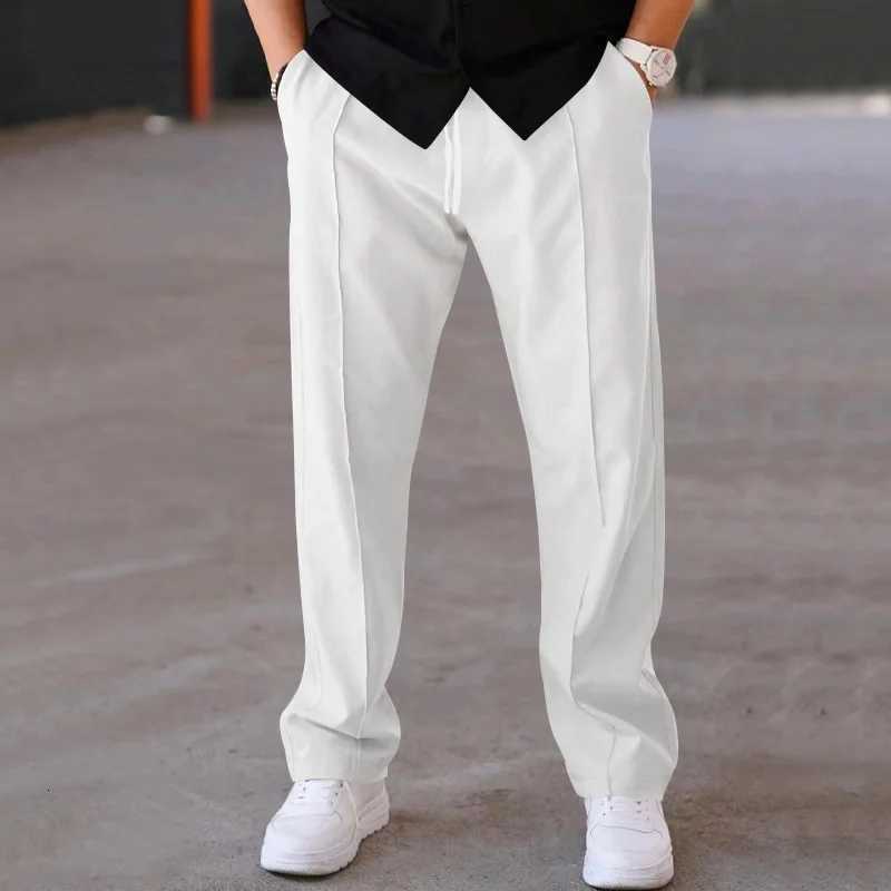 2025 New Thin Pants Mens Spring/Summer Loose Straight Leg Sports Casual Pants American Oversize Long Leg Pants XJ250821