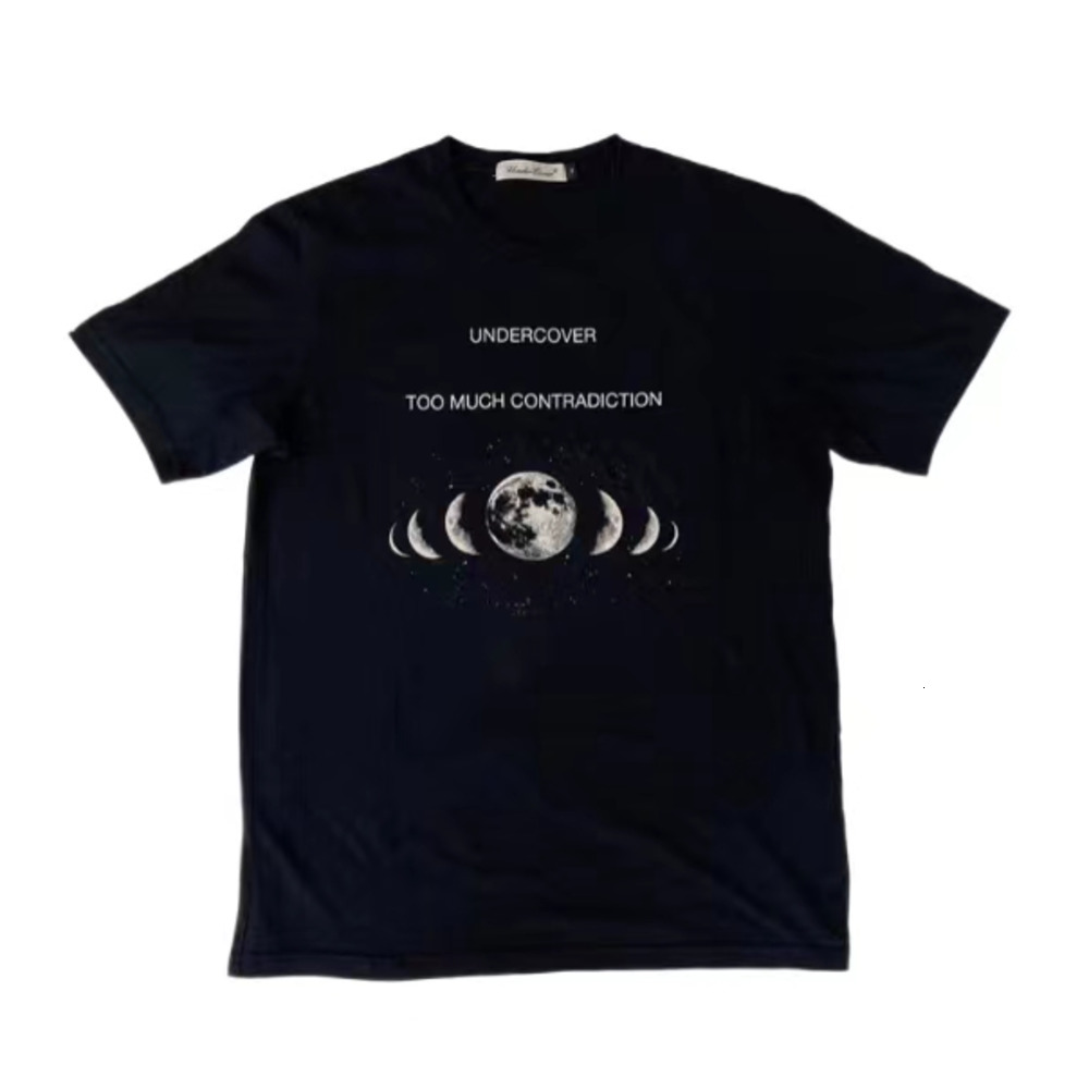 T-shirts masculins lmyer Undercover 15SS Eclipse Imprimé à manches courtes pour les amoureux
