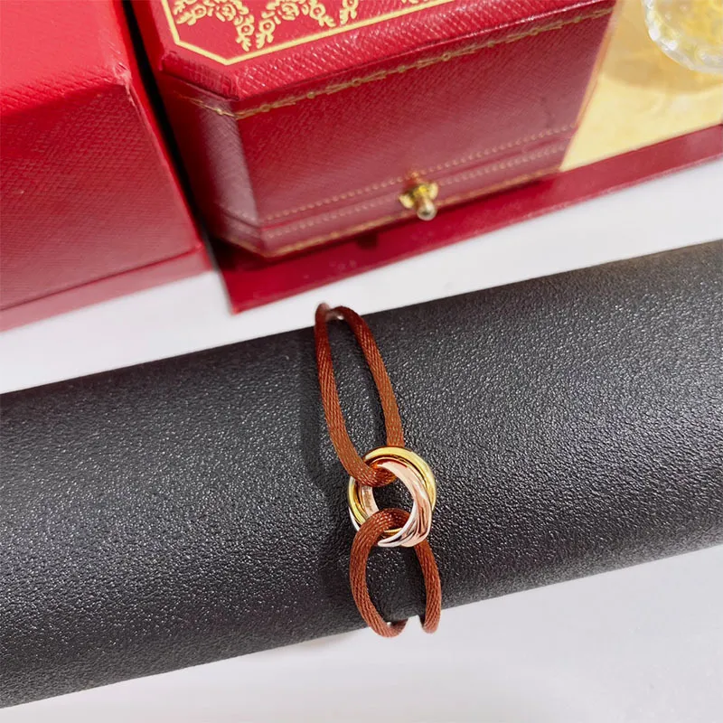Bracelet designer bracelet bracelets Stainless Steel Buckle cord Adjustable size bracelet designer jewelry luxury bracelet jewelry bijoux woman bang