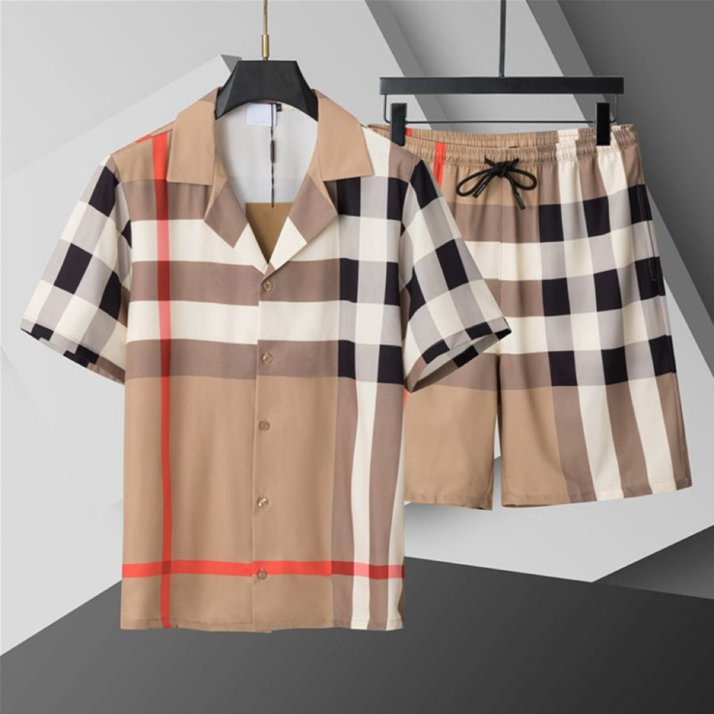 Designer Ensemble de Survêtement de Plage, Short et T-shirt Luxe Été Homme Femme, Tenue de Vacances Bord de Mer Sport M-3XL