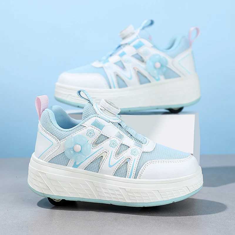 Chaussures de patinage à rouleaux de divertissement à 4 roues Définit les chaussures de roue à rouleaux de sport de divertissement élevé pour les