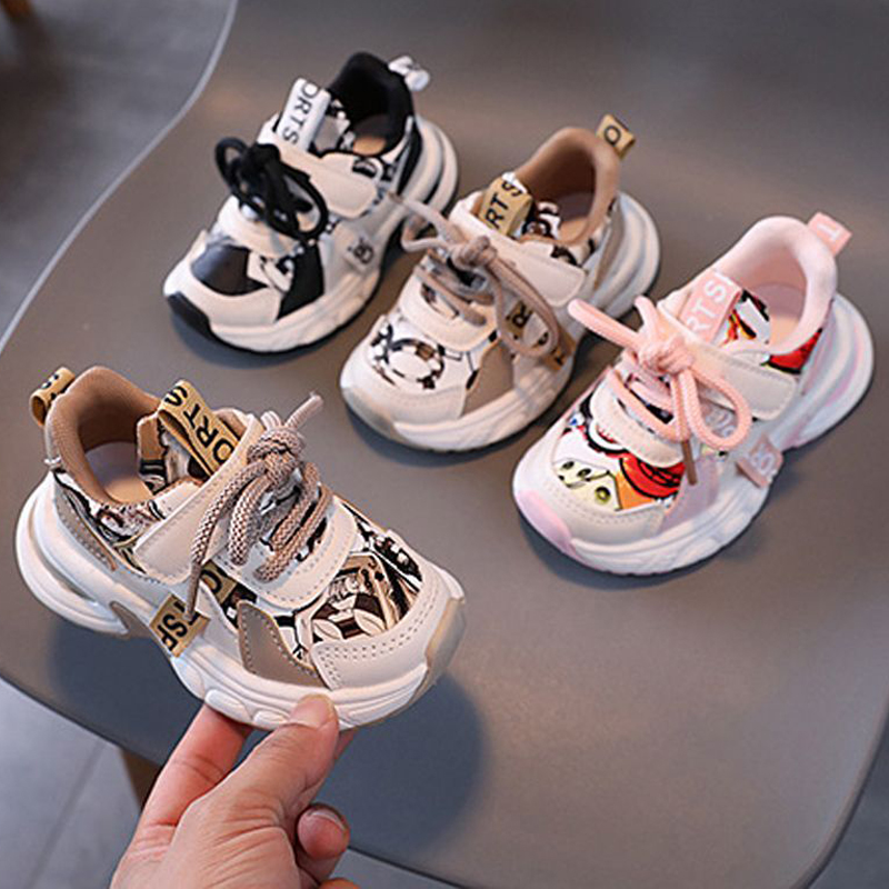 Fashion Kid Shoes for Boys and Girls Children Comfortable Funny Graphic Printed Sneakers Walkfashion Non-slip School Casual Walking Footwear Sizes 2