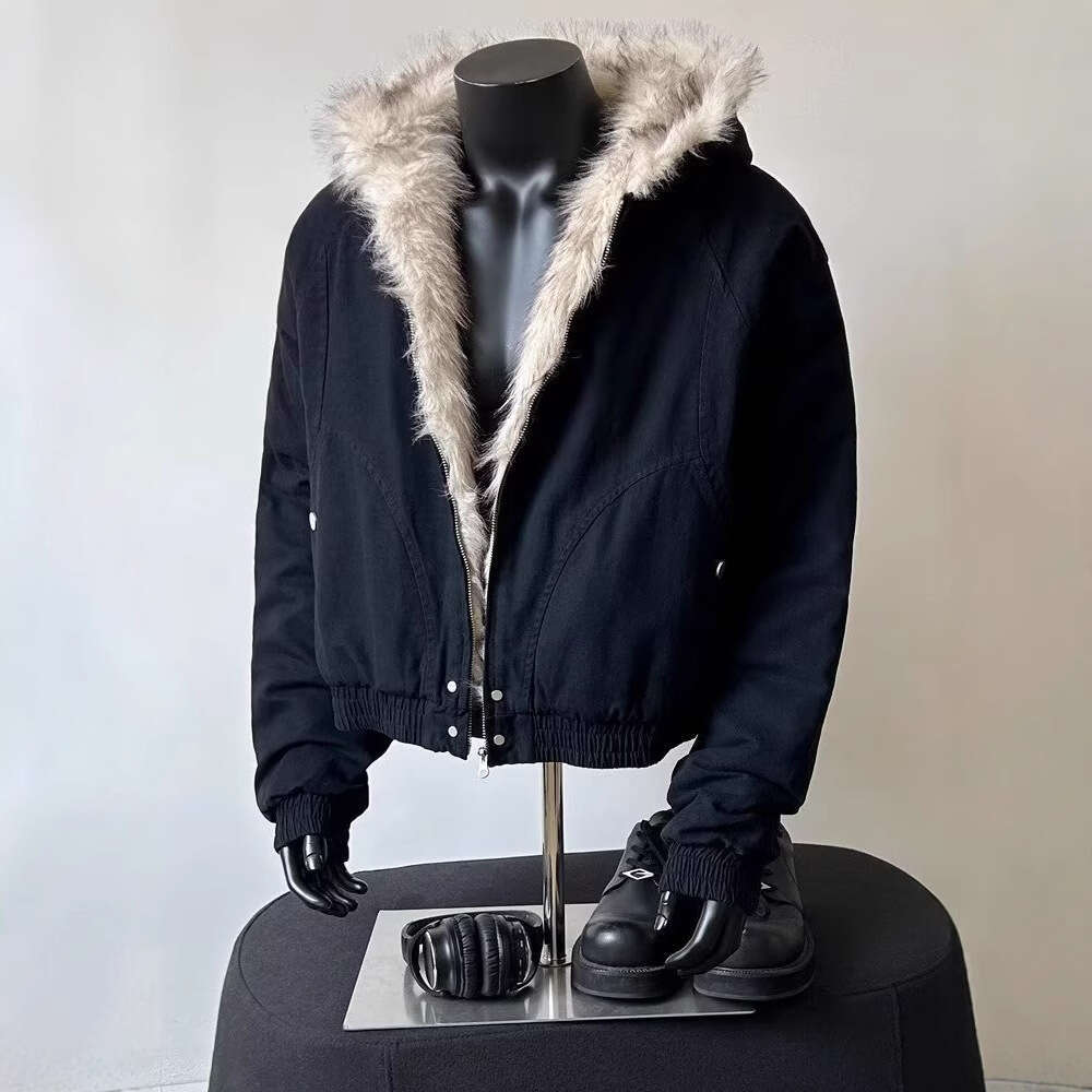 Automne Hiver épaissis en toison de montagne Mountain Eagle Cotton Design unique de conception de veste courte de veste à la mode B5