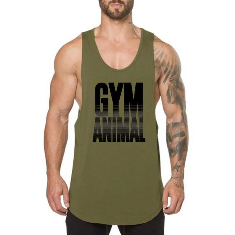 Summer Cool Cotton Breathable Sleeveless Shirts Mens Workout Running Sport Tank Tops Gym Fitness Bodybuilding Training Clothing X250821