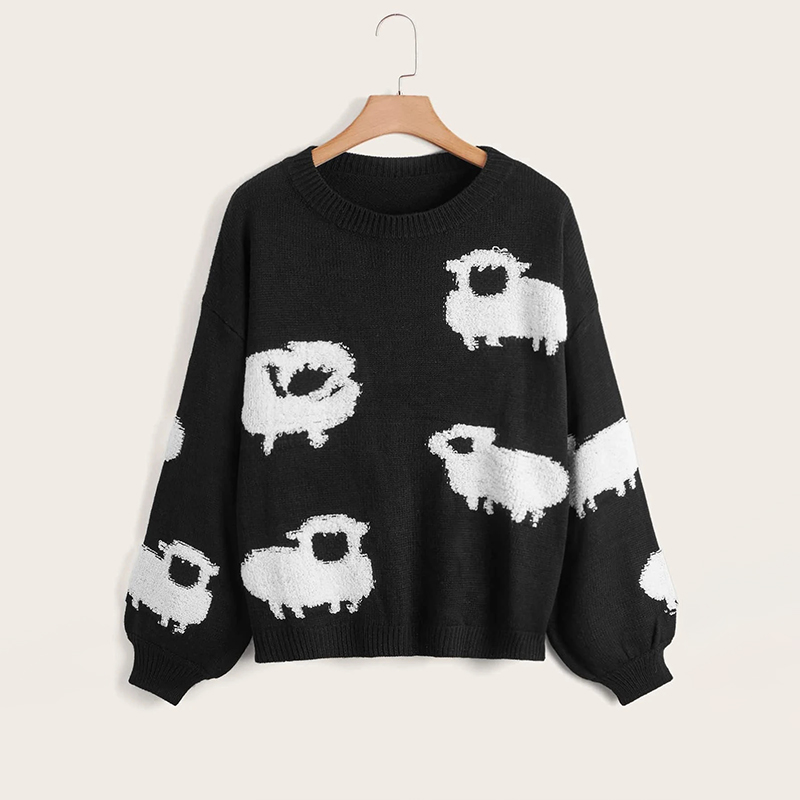 Pull en tricot élégant à base de vêtements de concepteur en polyester de haute qualité