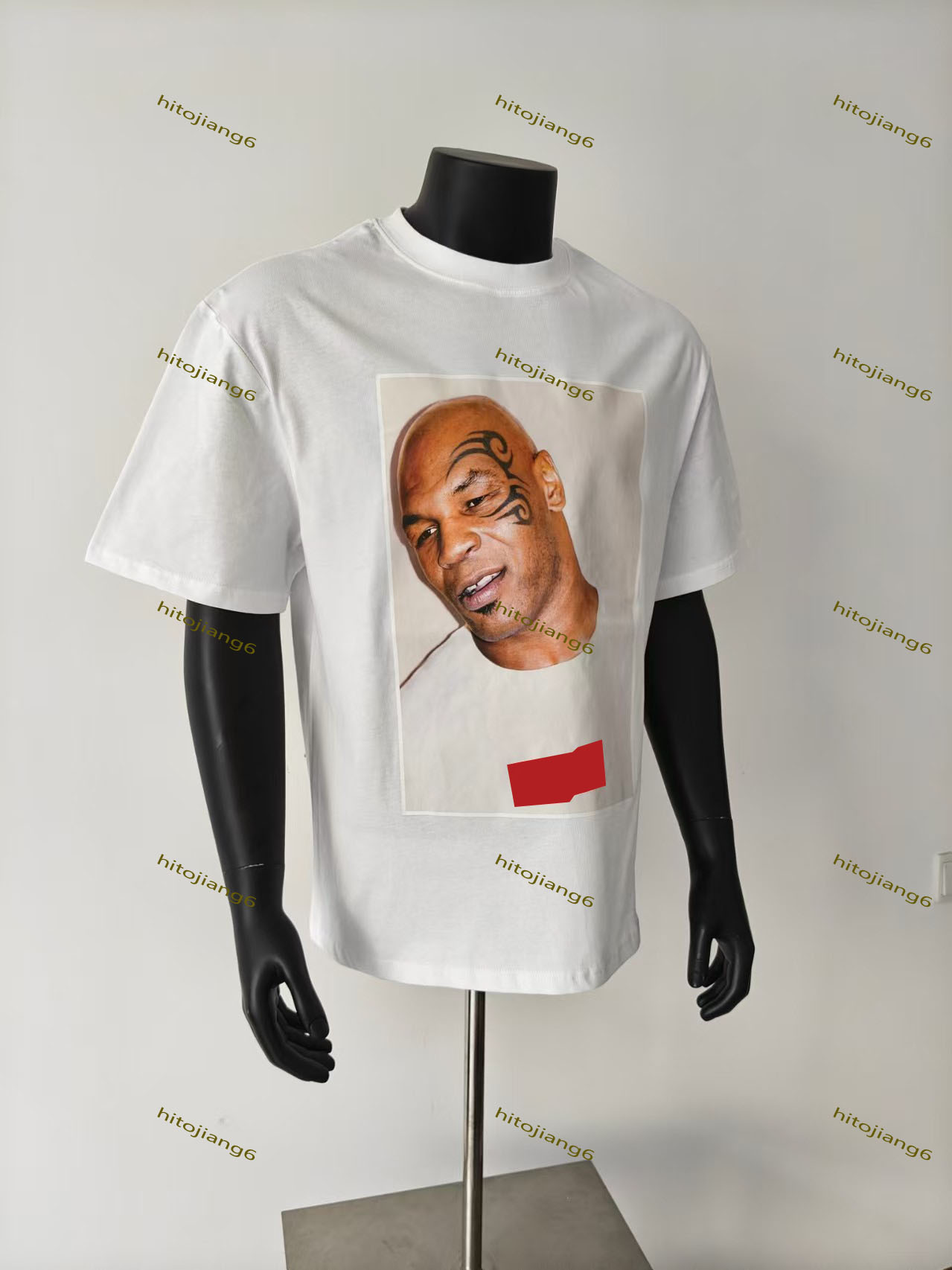 T-shirts Men'splus Teespolos Round Coule et Usure d'été de style polaire imprimé avec coton pur de la rue