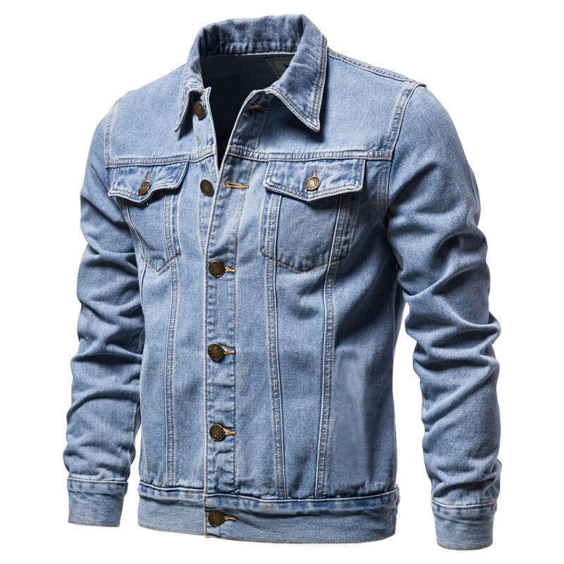 Veste en jean Slim Fit de Spring Men's Men's Style Corée Plus taille Casual Cardigan B5 B5