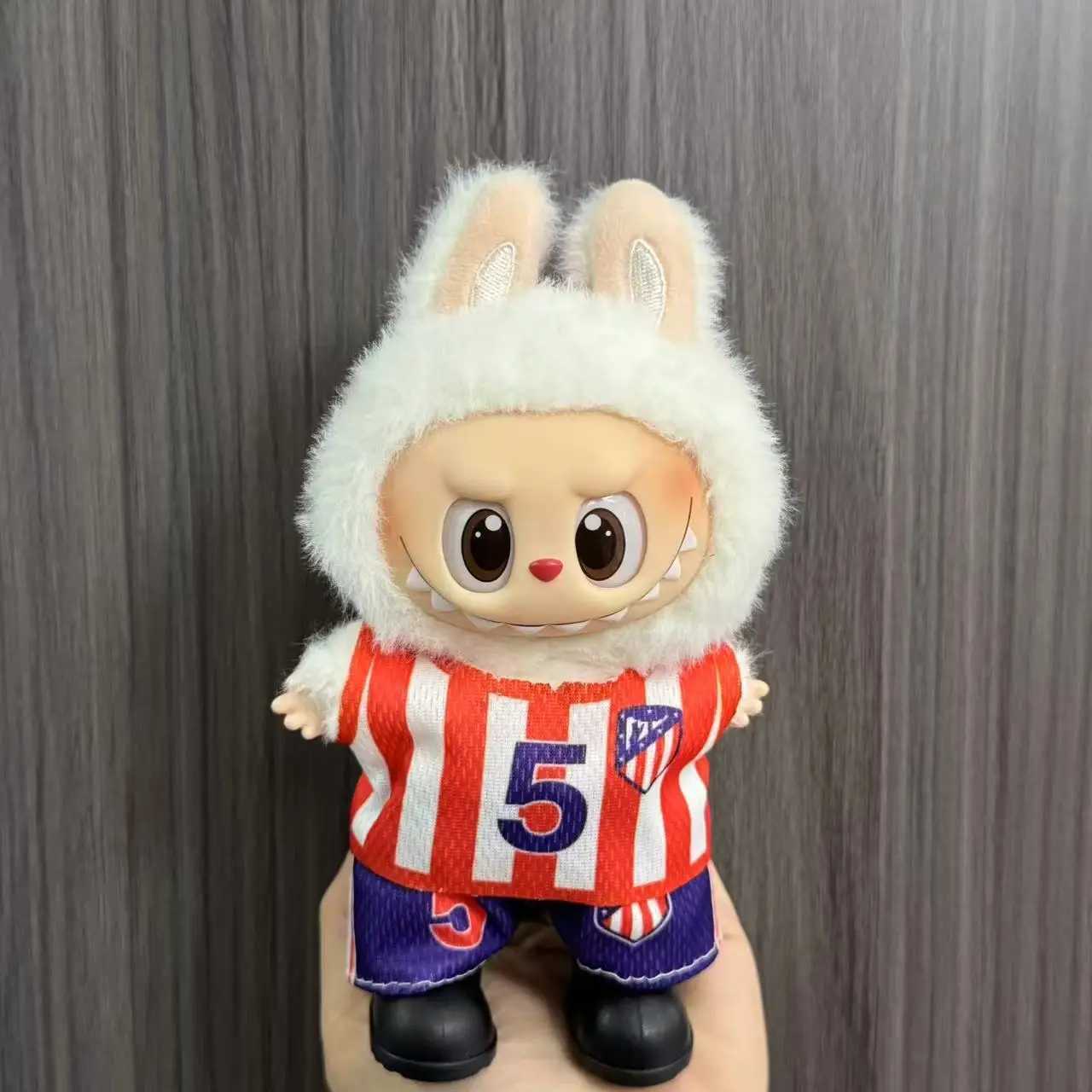 Only ClothesFor Labubu Clothes 17cm Doll Clothes Soccer Uniform Dress Up Suit Toys Gifts L250728-image-1071972656