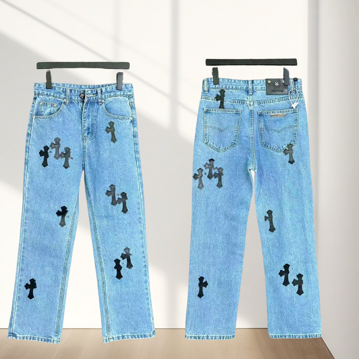 Jeans 25S Jeans New Men's Jeans Designer Make Old Washed Straight Trousers Letter Prints Long Style High Quality Luxury Jeans Motorcycle Cross