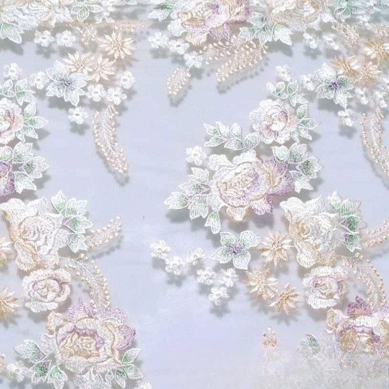 Tissu de vêtements Broidered Tissu de la robe pour femmes