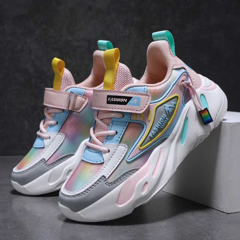 Childrens Sports Shoes Outdoor Autumn Winter Leather Surface Running Shoes Casual Anti-Slip Soft Sole Walking Shoes for Kids W250821