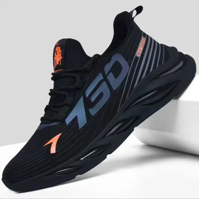 Mens shoes summer breathable network surface sports leisure running light network red boom fashion shoes 250811