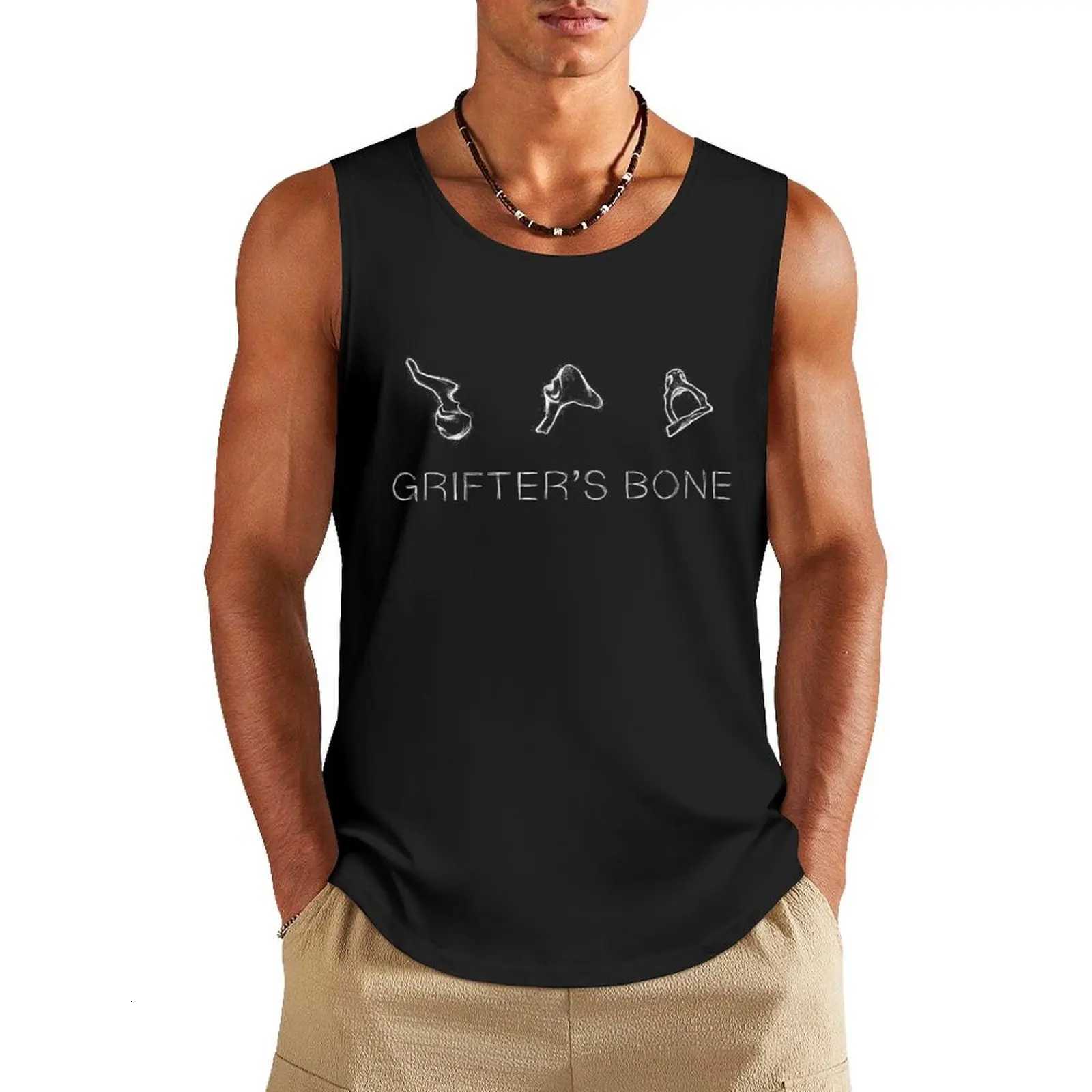 Grifters Bone - Light Tank Top Mens Summer Clothes T-shirt Mens Sleeveless T-shirt Mens Singlets X250821