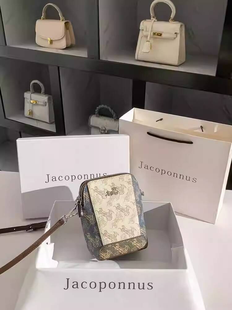 Free Shipping Designer Luxury New Item High-end Shoulder Bag Real Leather Women's Fashionable Mobile Phone Bag Crossbody Commuting Mini Handbag