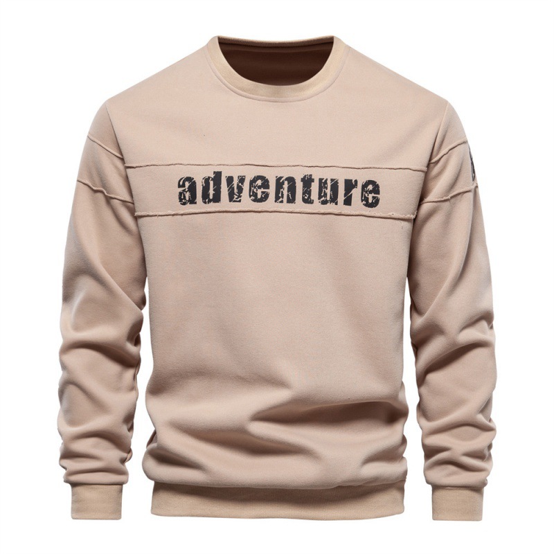 Premium Men's Hoodie - Autumn New Long Sleeve Loose Fit Round Neck Printed Patchwork Trendy Sport Casual Sweatshirt European Size S-2XL