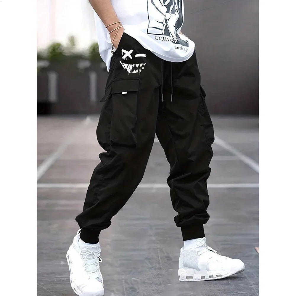 Pantalon décontracté à lames à sensations haute à la mode pour hommes pantalons de parachute d'été pantalon sportif polyvalent Ins tendance 25082