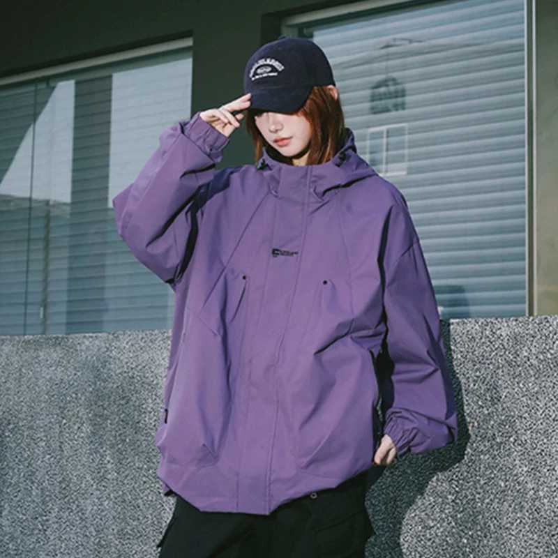 Unisex Outdoor Waterproof Cargo Jacket Windbreaker Coat 2025 Autumn Street Camping Windproof Hiking Jackets Men Women Clothing W250821